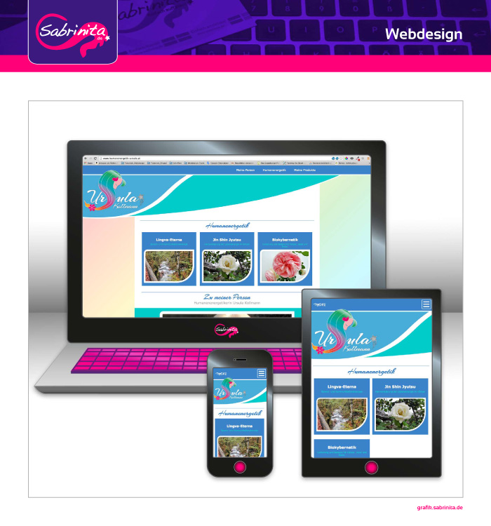 Webdesign - Humanenergetik Ursula - Startseite - Responsive
